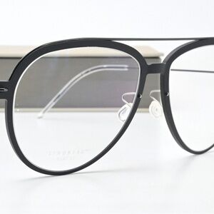 Lindberg Glasses Frame Now 6547 55-16 D16/PU9 TB 140 PU9 Titan Wire Black Coal